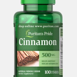 Viên uống chiết xuất quế giảm lượng đường trong máu - Cinnamon 500mg Puritan’s Pride