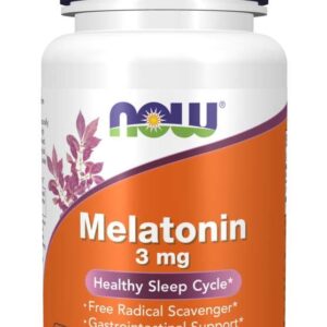 Viên uống hỗ trợ giấc ngủ Now Melatonin 3mg 60 viên