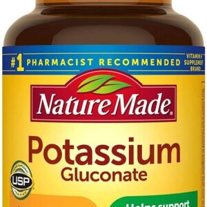 NATURE MADE POTASSIUM GLUCONATE 100 VIÊN - VIÊN UỐNG BỔ SUNG KALI, HỖ TRỢ GIẢM CĂNG THẲNG, BỔ SUNG SINH LỰC, GIẢM CHUỘT RÚT