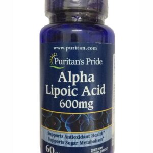 Viên uống đẹp da, chống lão hóa, trẻ hóa da, ngừa tàn nhang, làm sáng da Puritan's Pride Alpha lipoic acid 600mg 60 viên