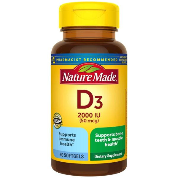 Vitamin D3 Liquid Softgels Nature Made Hộp 250 Viên