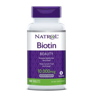 Viên uống ngăn rụng tóc, kích thích mọc tóc Biotin 10.000mcg Natrol