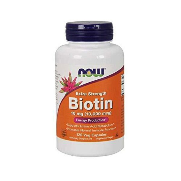 VIÊN UỐNG HỖ TRỢ MỌC TÓC NOW FOODS BIOTIN 10MG- 120 VIÊN