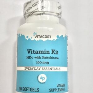 Viên uống bổ xương, khỏe tim mạch Vitacost Vitamin K2 100mcg MK7