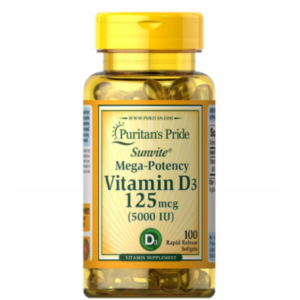 Puritan's Pride Viên Uống Tăng Cường Hấp Thu Canxi Vitamin D3 100 Viên