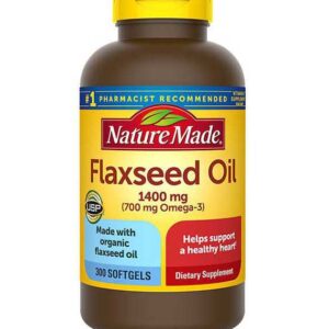 Dầu Hạt Lanh Hữu Cơ Nature Made Flaxseed Oil 1400mg 300 Viên