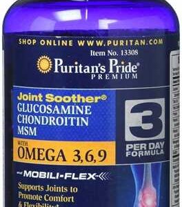 Viên uống hỗ trợ khớp Glucosamine MSM with Omega 3 6 9 Puritan's Pride hộp 120 viên của Mỹ.