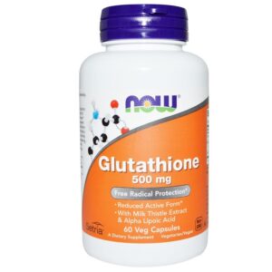 Viên Uống Hỗ Trợ Trắng Da Glutathione Now 500mg Của Mỹ