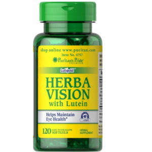 Viên uống bổ mắt Herba Vision with Lutein Puritan’s Pride hộp 120 viên của Mỹ