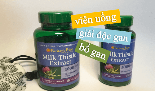 Milk Thistle Extract Puritan's Pride 1000mg 180 viên - Giải Độc, Đặc Trị  Viêm Gan. - Hướng Dẫn Viên Shop