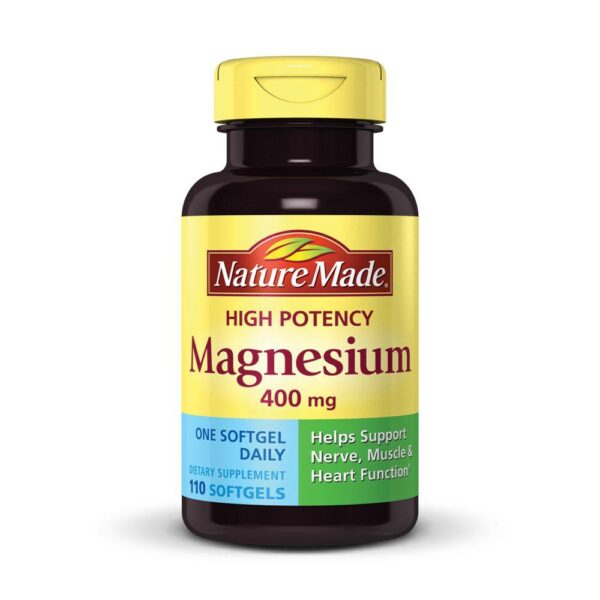 Viên uống bổ sung Magiê Nature Made Magnesium 400mg 110 viên