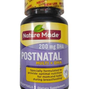 Vitamin Cho Phụ Nữ Sau Sinh Và Cho Con Bú Nature Made Postnatal Multi DHA 60 viên( Mẫu mới)