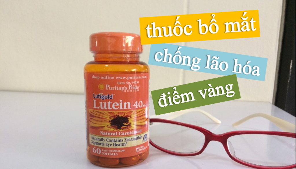 Thuốc bổ mắt Puritan's Pride Lutein 40mg chống thoái hóa điểm vàng