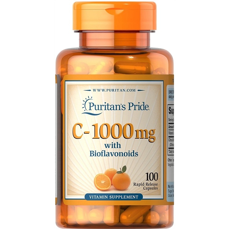 Viên uống đẹp da Vitamin C Puritan's Pride 1000mg (Viên nang) | Vitadaily.vn