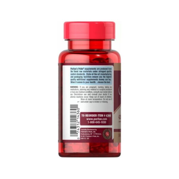 Viên Uống Giảm Viêm Đường Tiết Niệu, Giảm Tiểu Dắt, Chống Oxy Hóa Cranberry 4200mg Puritan Pride (100 Viên)