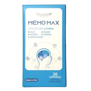 Viên Uống Bổ Não MeMo Max Citicoline 500mg 30 viên Của Mỹ